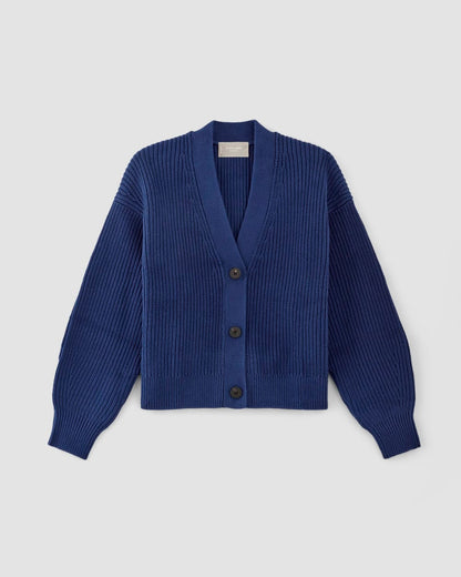 The Boxy Cardigan in Everyday Cotton | Bellwether Blue
