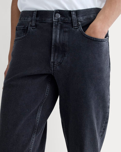 The Athletic 4-Way Stretch Organic Jean | Uniform | Washed Black