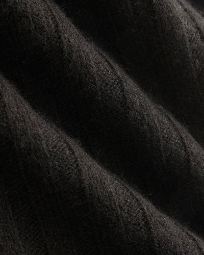 Straight-Leg Pant in Wool Cashmere | Black