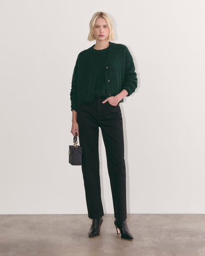 The Boxy Cardigan in Alpaca | Scarab