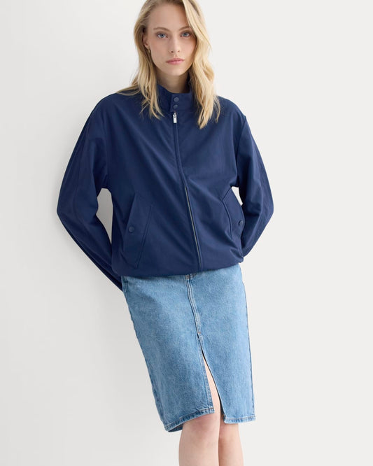 Mid-Rise Denim Midi Skirt | Vintage Mid Indigo
