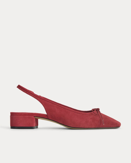The Ballet Slingback Heel | Karanda Red