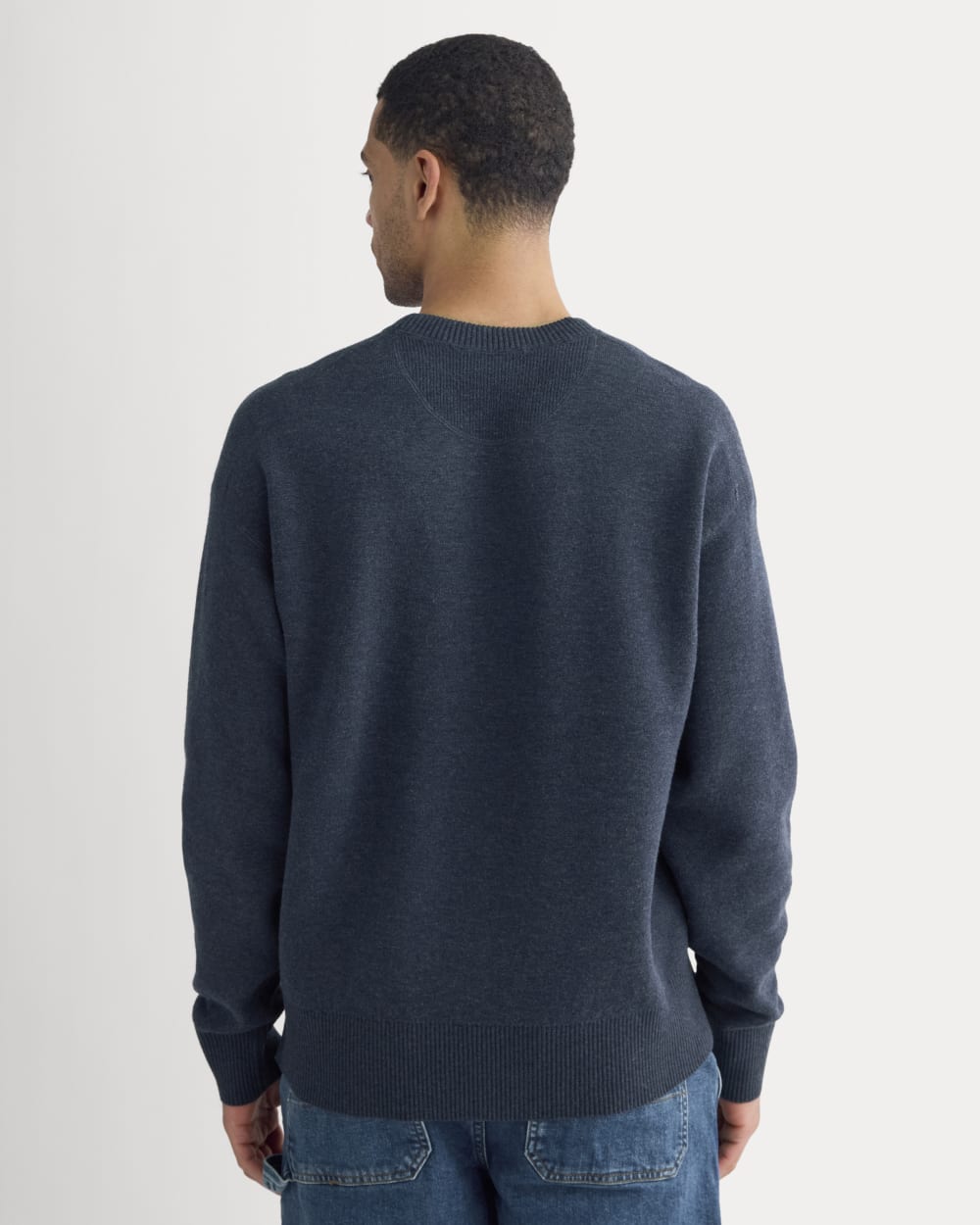 Luxe Merino Double-Knit Sweater | Indigo
