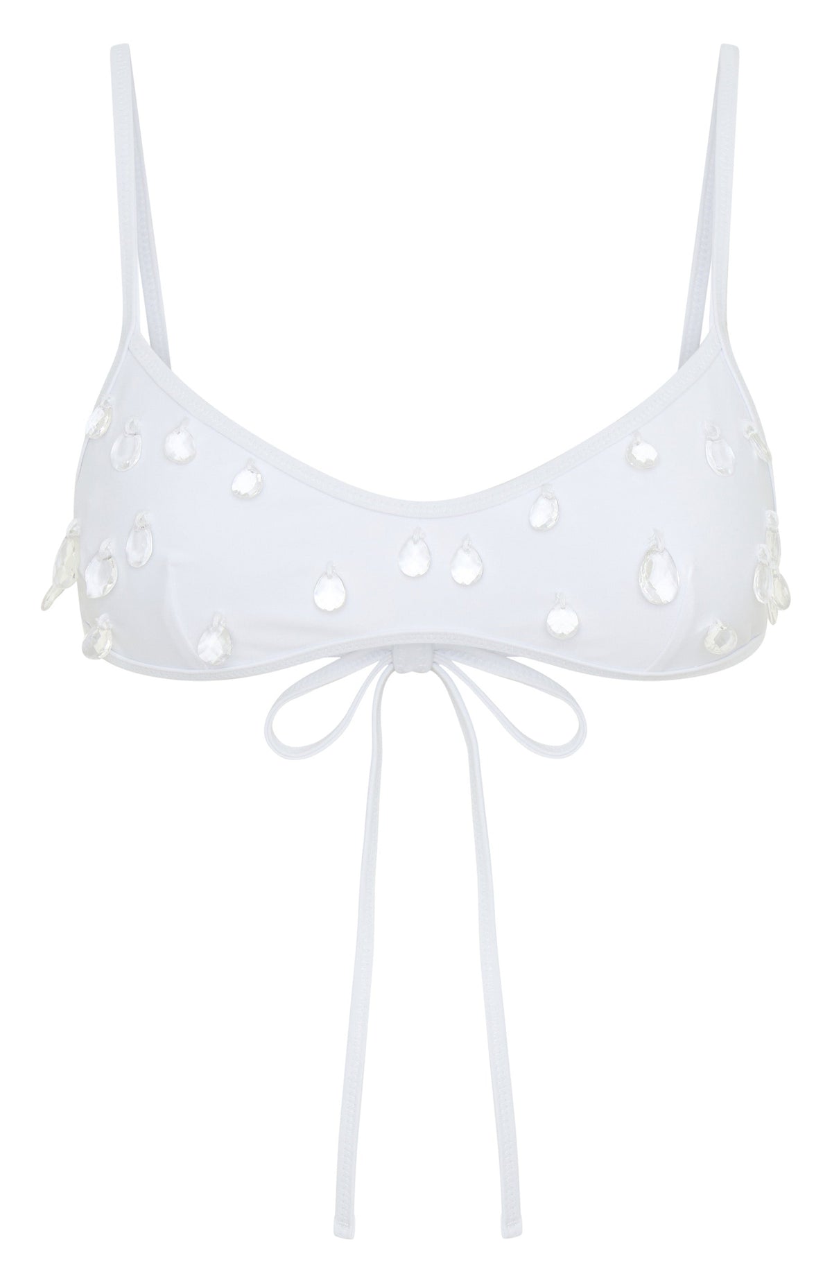 Crystal Coast Bikini Top White