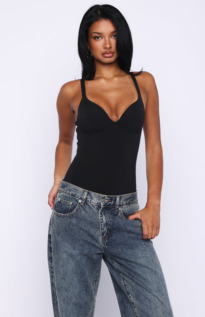 Feel Your Love Bodysuit Black
